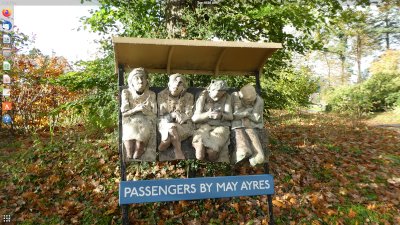 Passengers. A sculpture by May Ayres